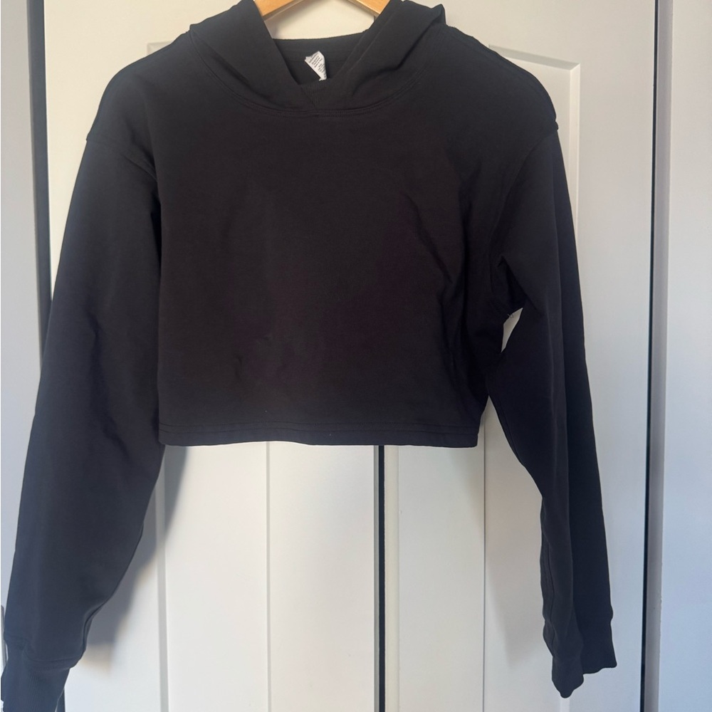 Lululemon Athletica Black Cropped Hoodie Size 8